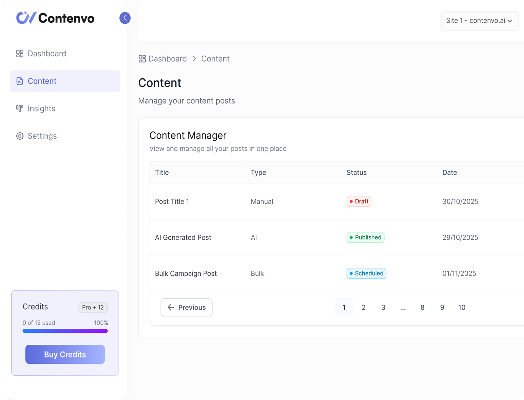 website content growth