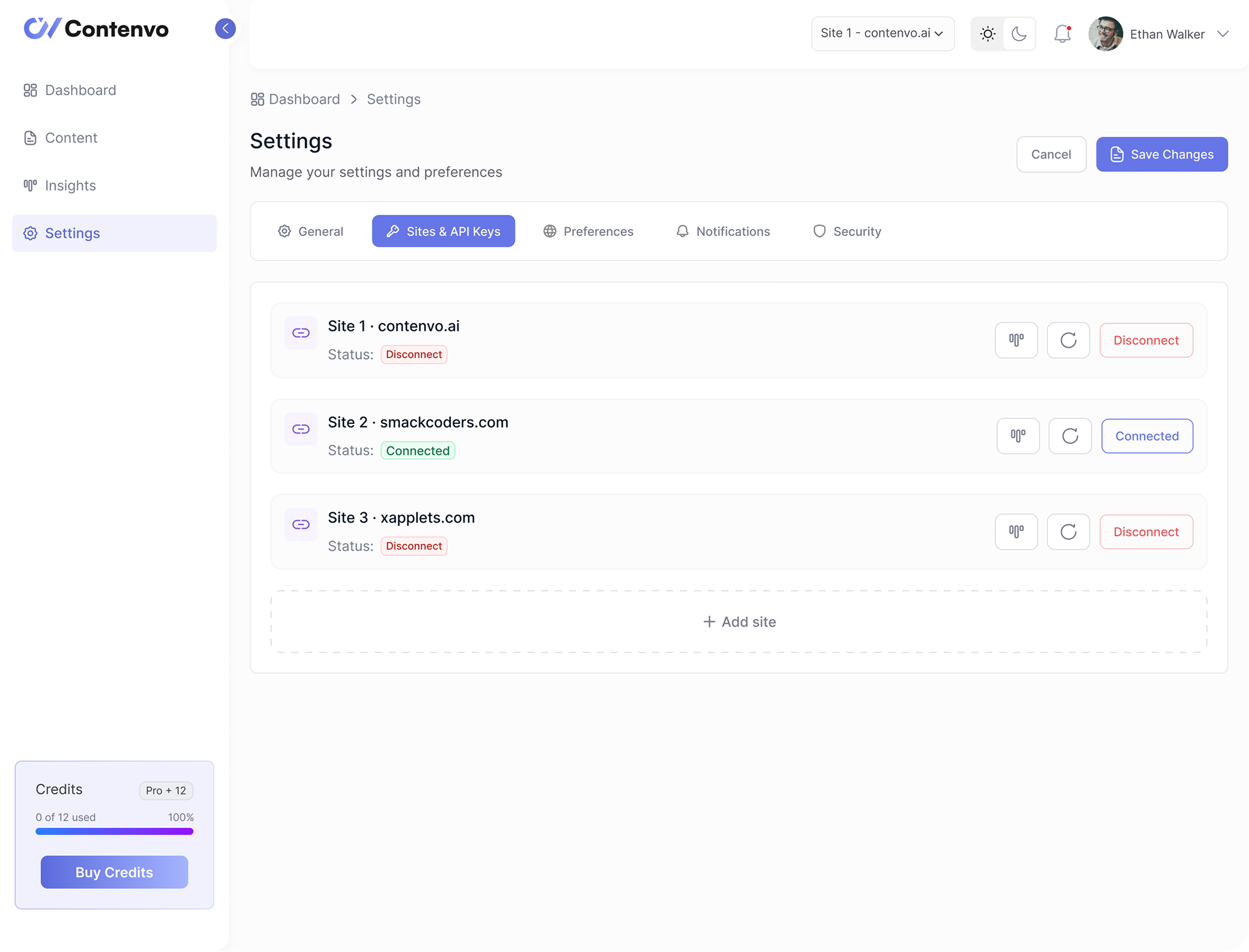 Contenvo content platform pricing feature Multi site