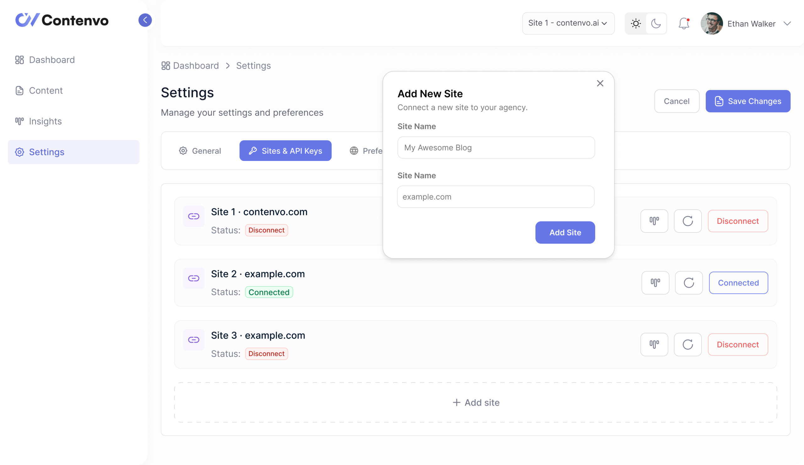 Isometric illustration of a centralized agency dashboard connecting to multiple client websites, demonstrating the efficient way to manage multiple client sites.