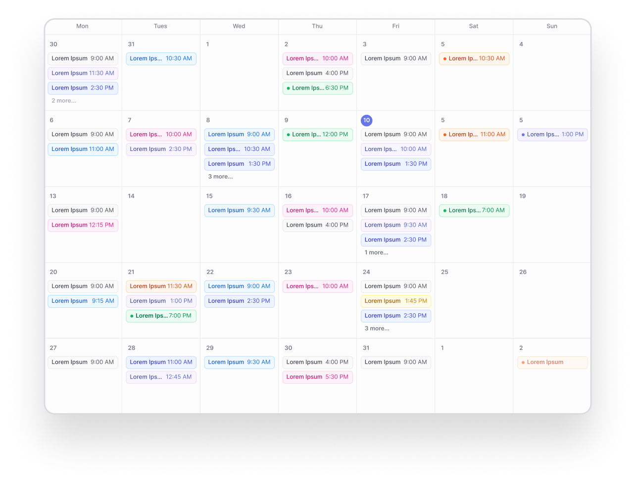 Contenvo strategic content planning dashboard showing editorial calendar