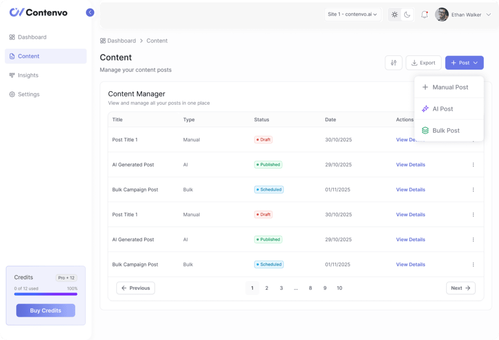 website content growth